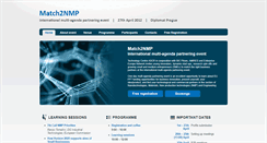 Desktop Screenshot of match2nmp.takeplace.eu